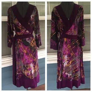 IGIGI Purple Wrap Dress